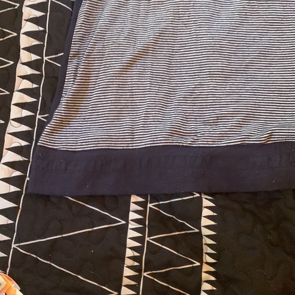 Navy mixed media sailor striped tee - Picture 2 of 5